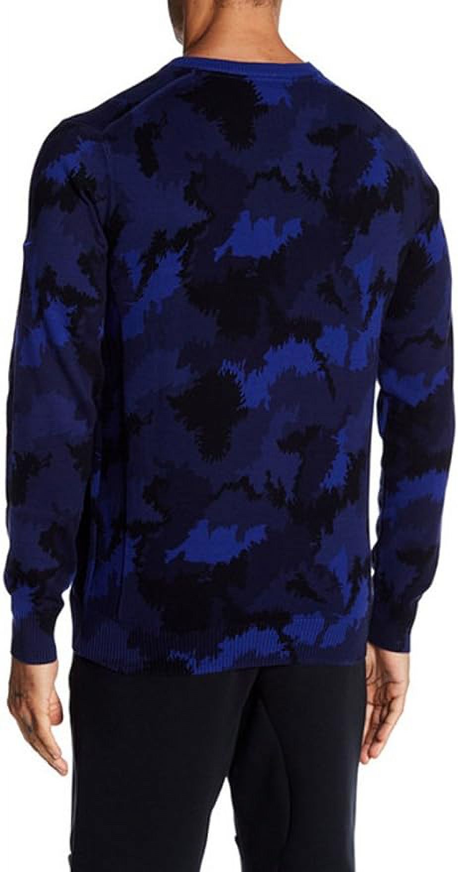 Nike Camo V-Neck Sweater Deep Royal Blue-Deep Royal Blue Large