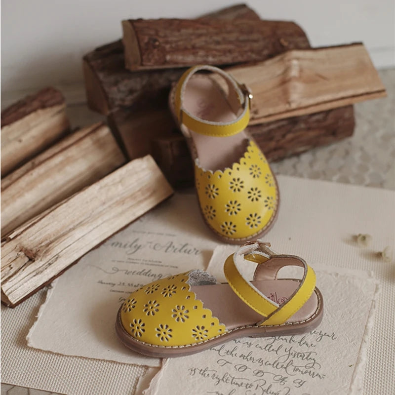 Eiley Leather cutout Sandals - ready to ship