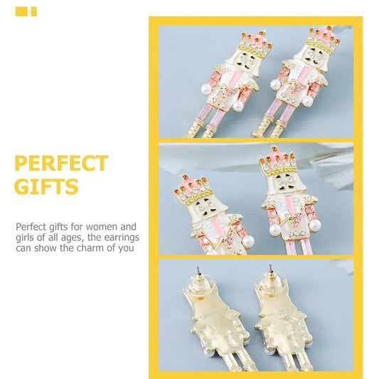 Nutcracker and elf holiday earrings