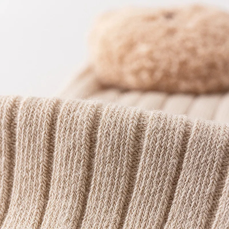 Teddy bear face socks