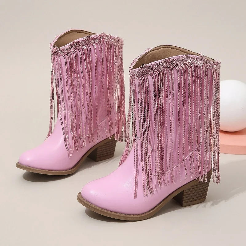 Sadie Fringe Cowgirl Boots RTS