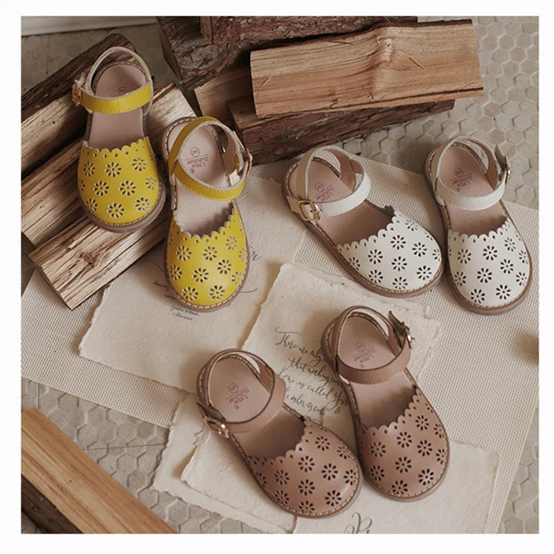 Eiley Leather cutout Sandals - ready to ship