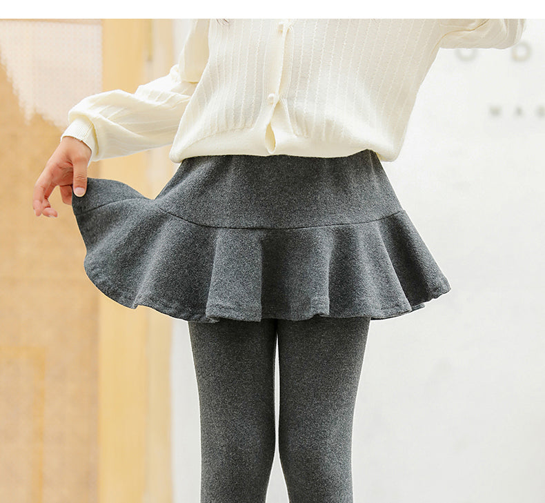 Skirted fleece lined leggings RTS