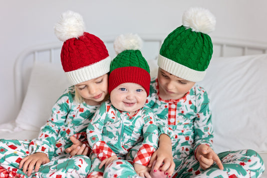 Ashlee's toboggan pom beanie hat