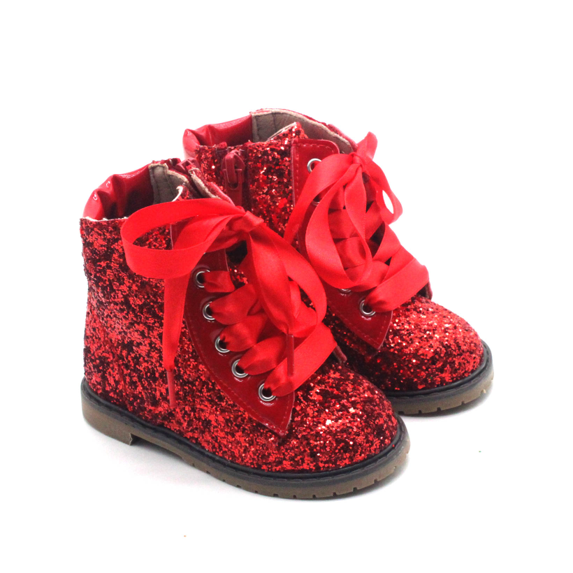 Glitter combat boots Ready to ship