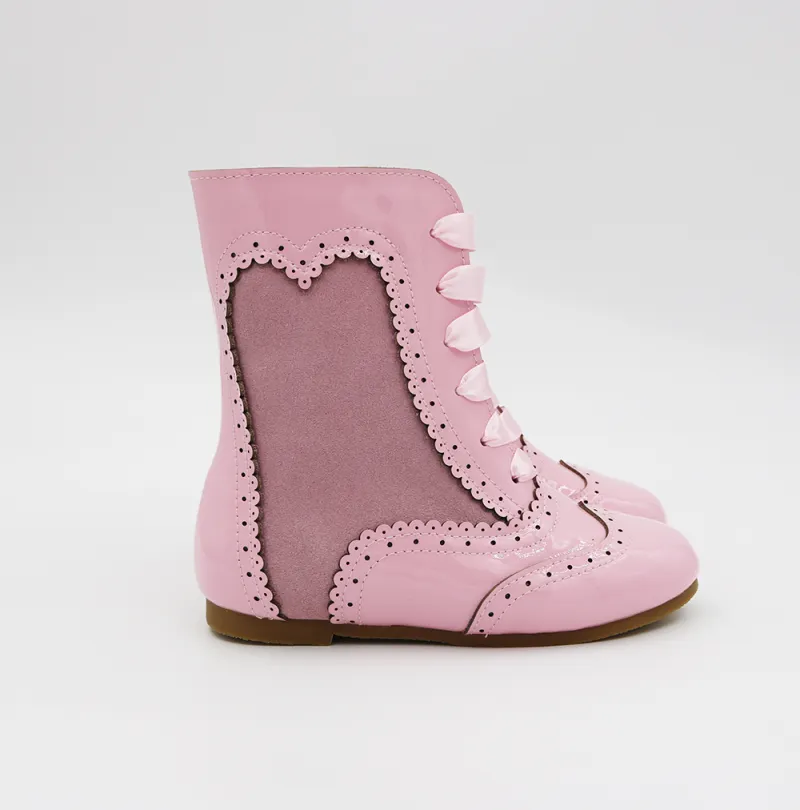 Esmeralda Spanish patent and suede boots
