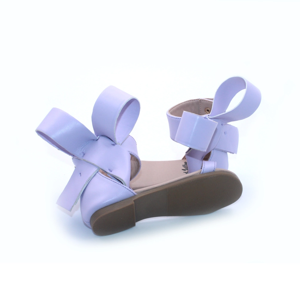 Natalie Bow Sandal Lavender pom pom