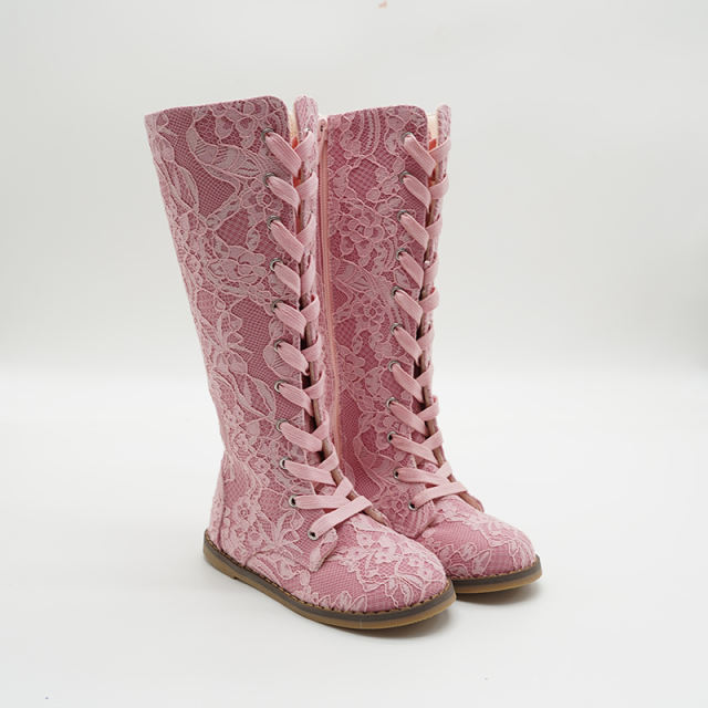 Tall Lace Boots