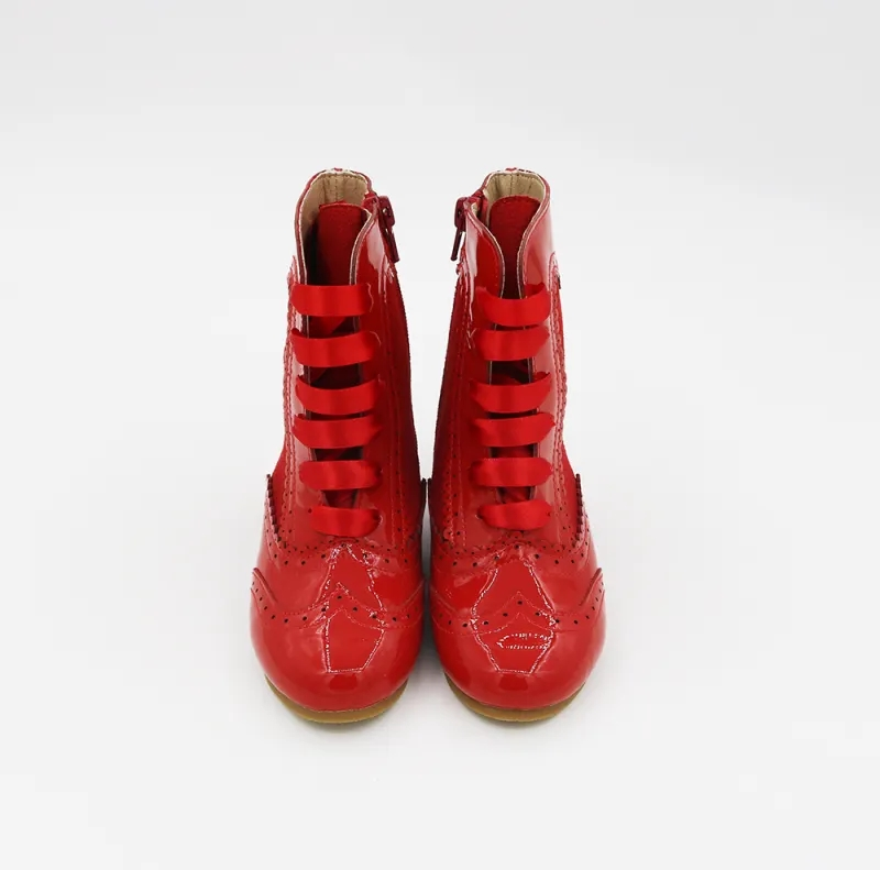 Esmeralda Spanish patent and suede boots