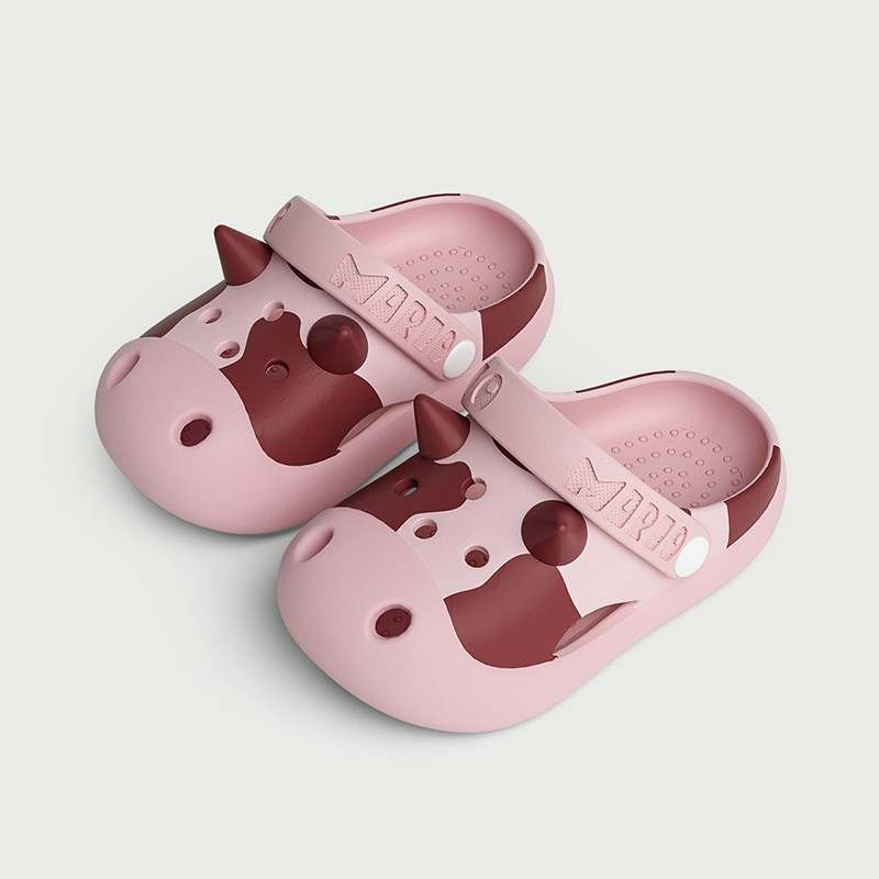 Moos like Jagger cow clog slip on