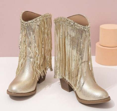 Sadie Fringe Cowgirl Boots RTS