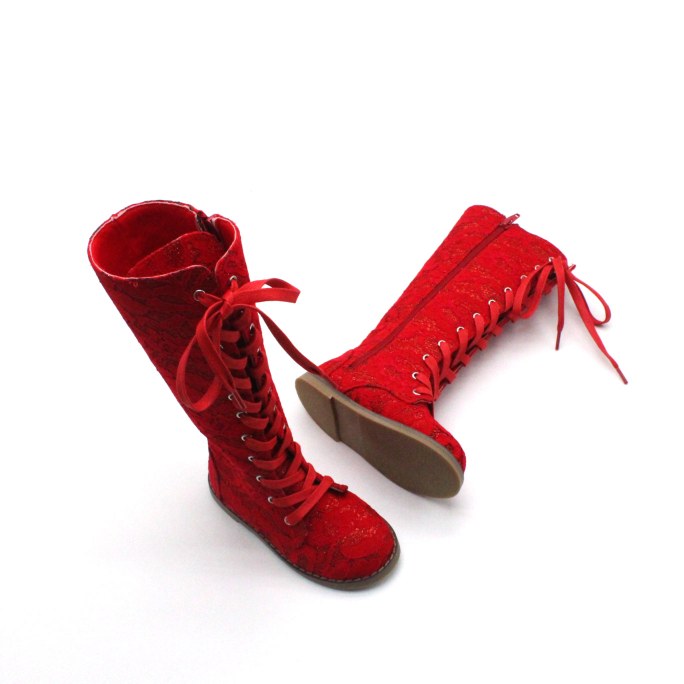 Tall Lace Boots