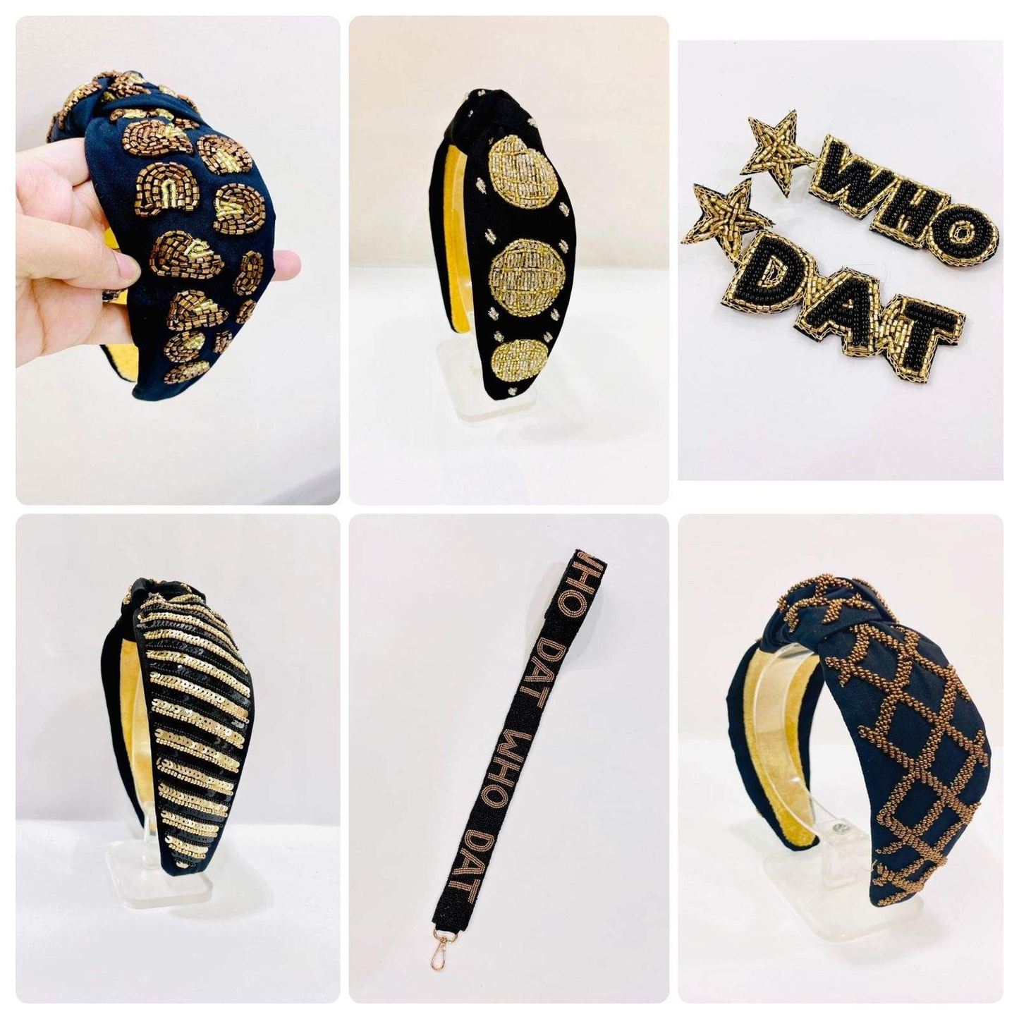 Handcrafted Beaded headband - Sports