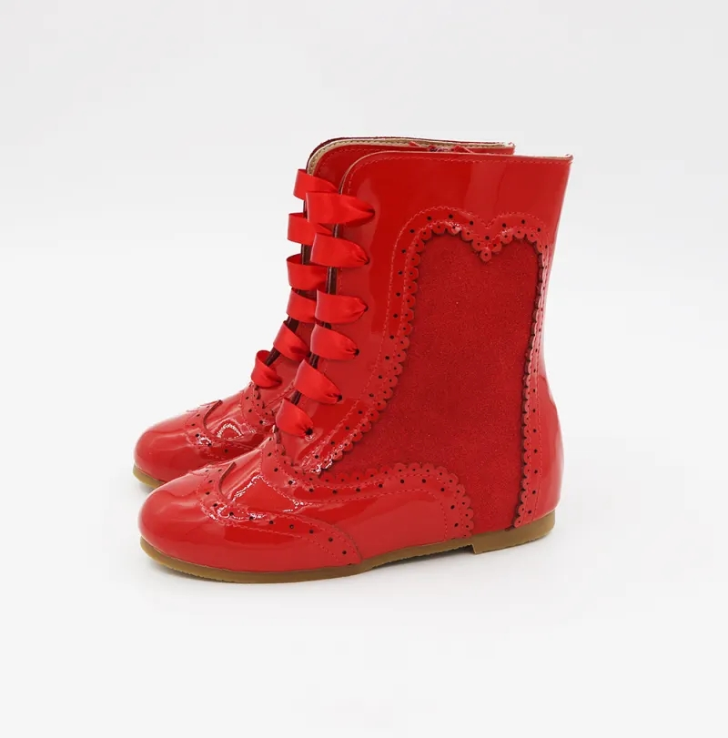 Esmeralda Spanish patent and suede boots