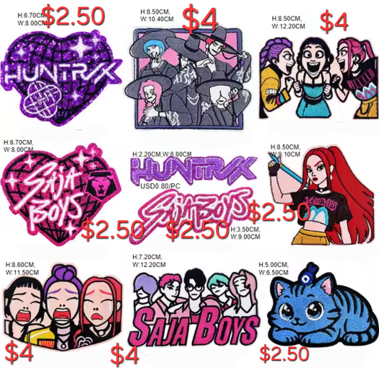 Chenille patches for personalized denim jacket