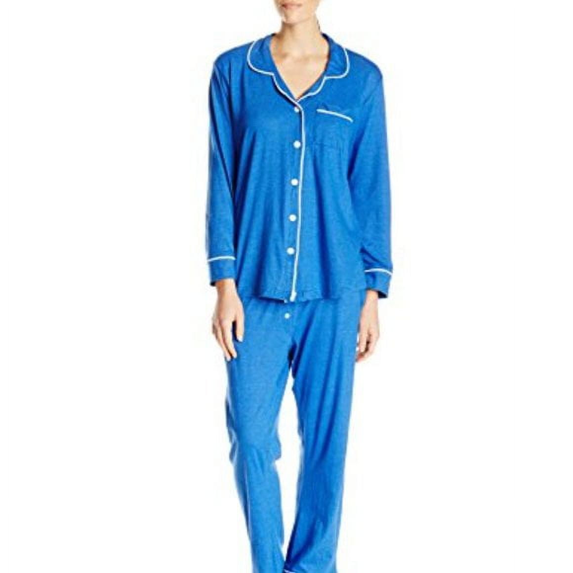 Bottoms Out Women's Knit Pajama Set, Aqua, Large