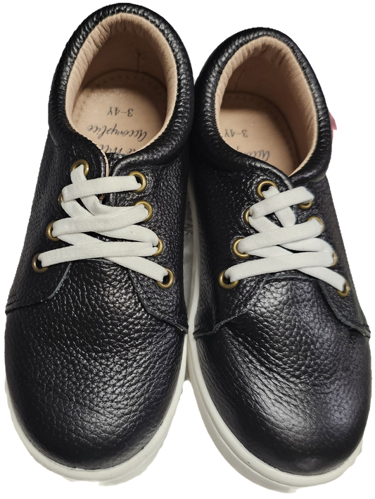 Gustavo leather slip on sneakers kids and adult