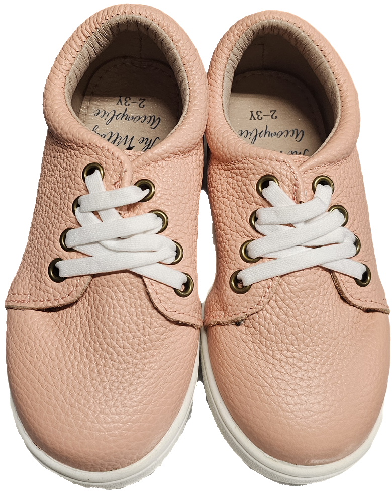 Gustavo leather slip on sneakers kids and adult
