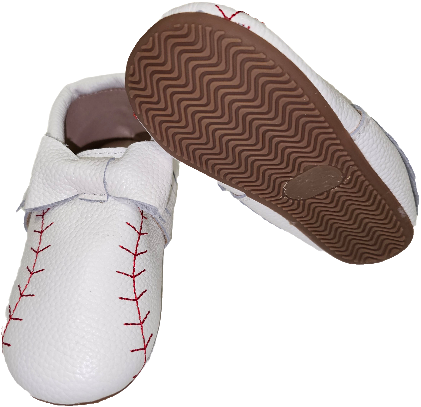 Baseball bow moccasins