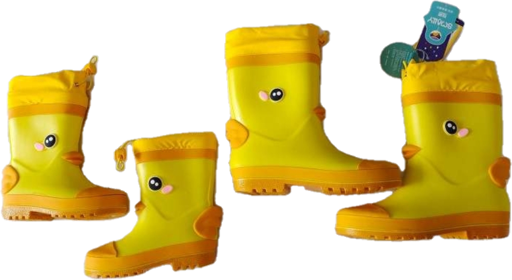 Rubber ducky rain boots