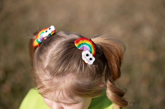 Crochet Animal Hair clips