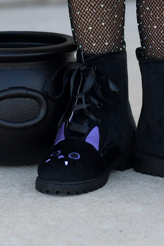 Batty suede combat boots