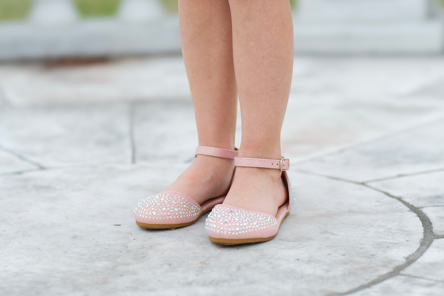 Blush Crystal Princess Flats
