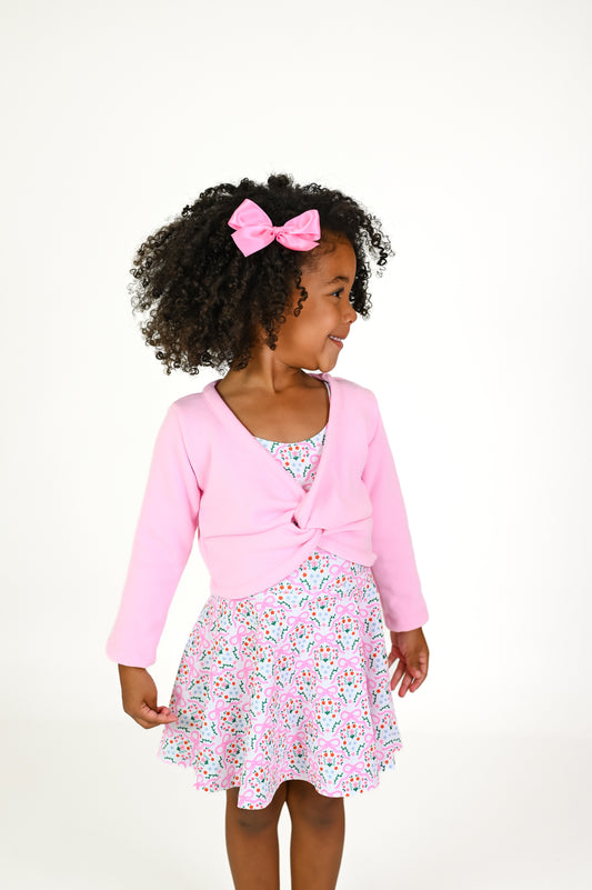 Ballet dance crop sweater (fleece lined)