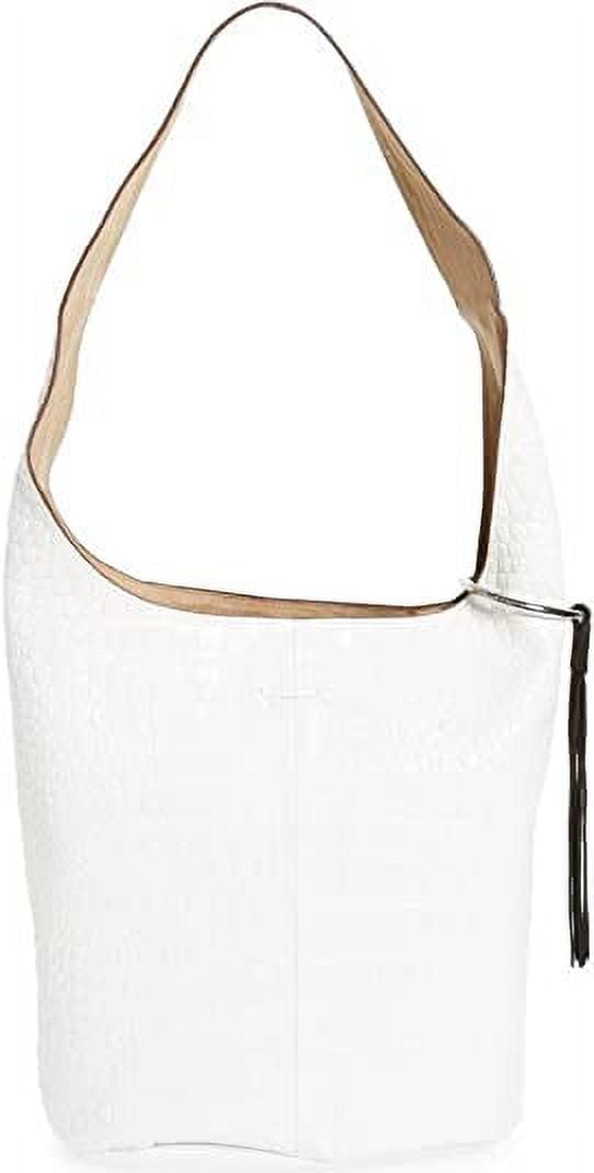 ELIZABETH AND JAMES Finley Courier Hobo, White