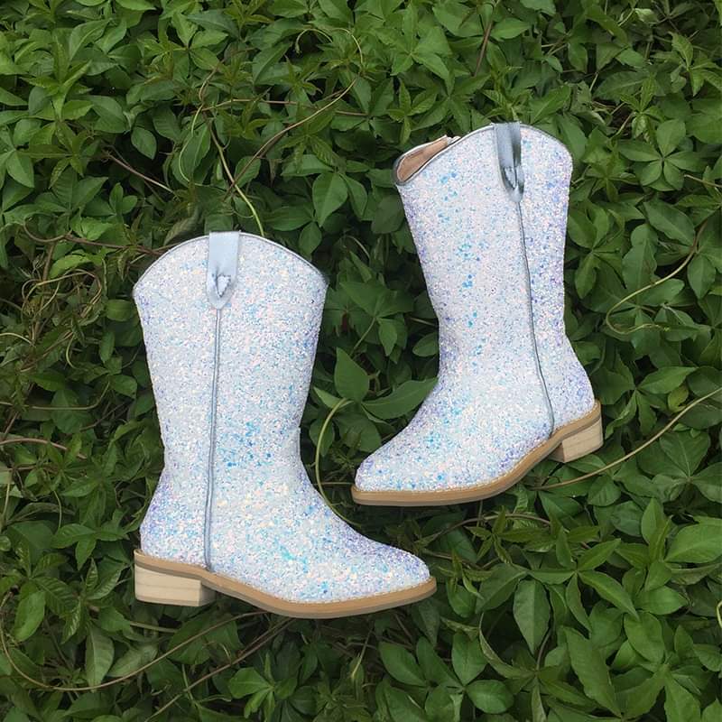 Reba Girls Glitter Cowboy Boots (US sizing)