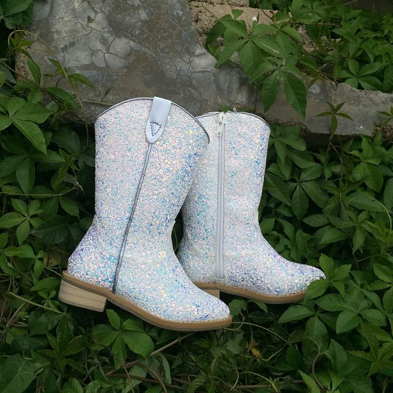 Reba Girls Glitter Cowboy Boots (US sizing)