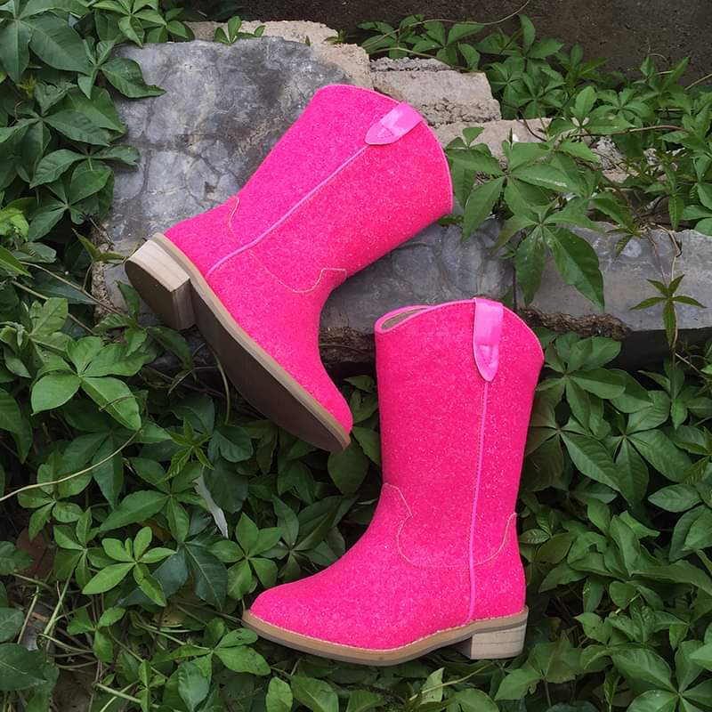 Reba Girls Glitter Cowboy Boots (US sizing)