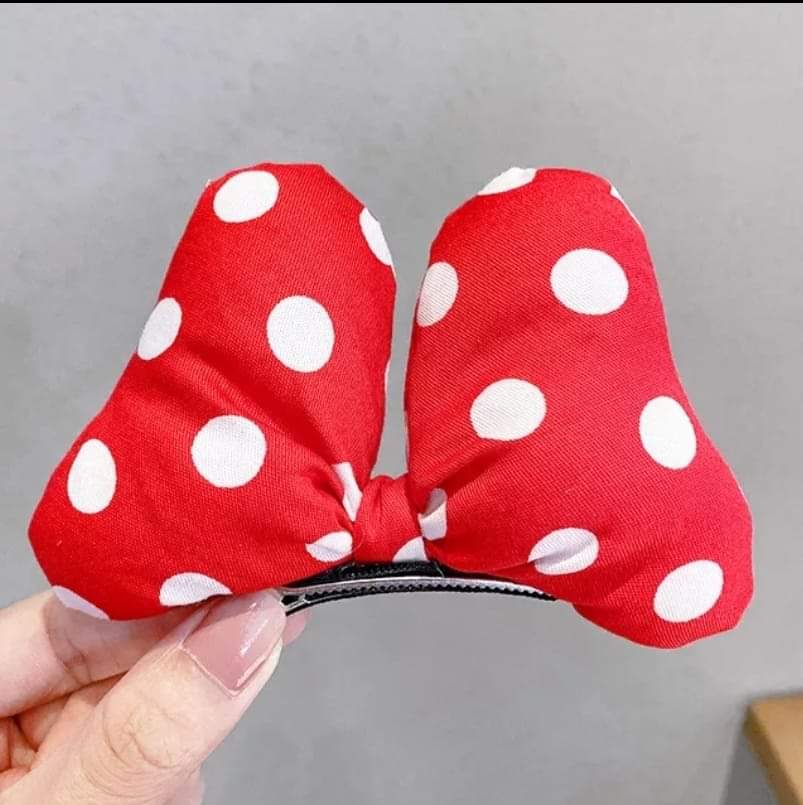 Magical mouse Red Polka dot puffy bow