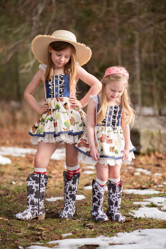 Taylor Cowgirl Calf Hair Boots