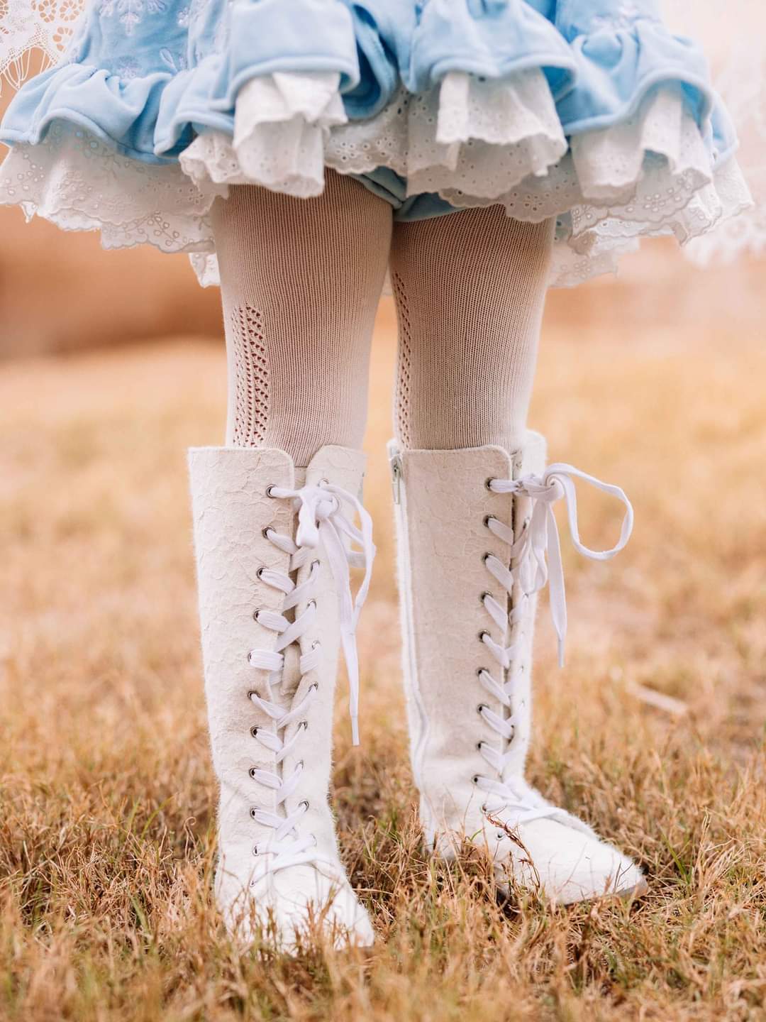 Tall Lace Boots