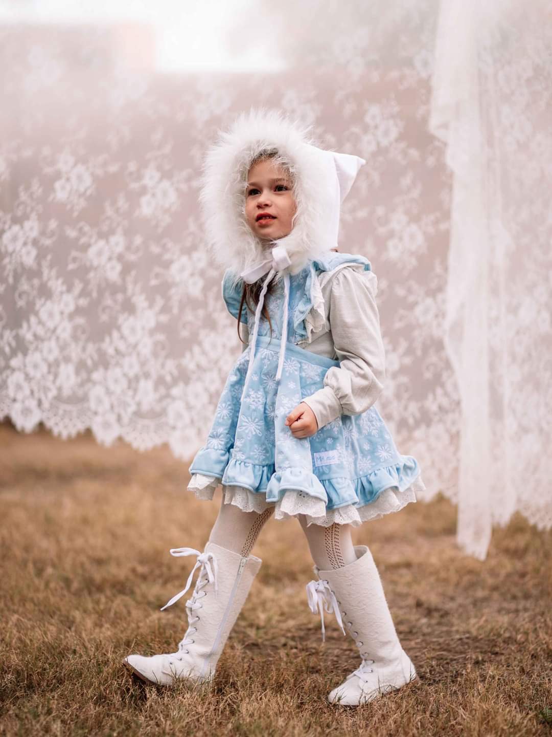 Tall Lace Boots