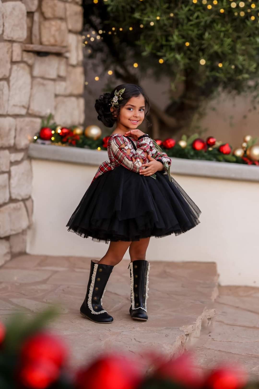 Analise Leather Button Boots