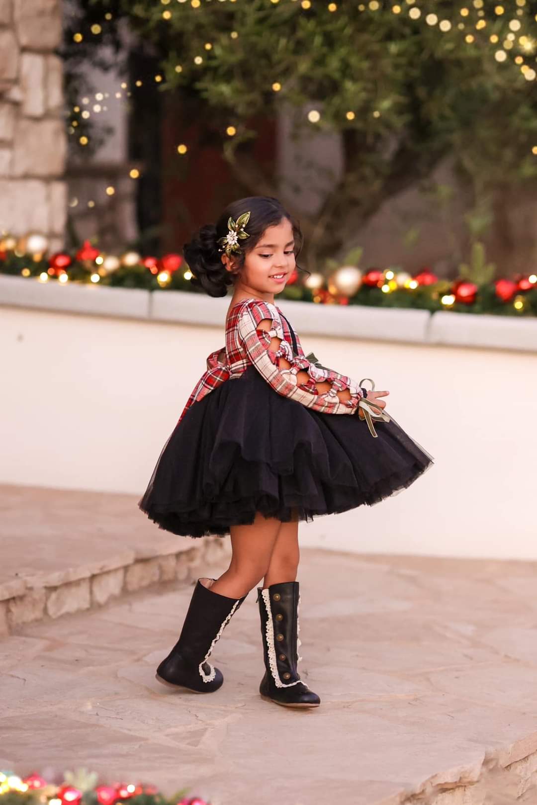 Analise Leather Button Boots