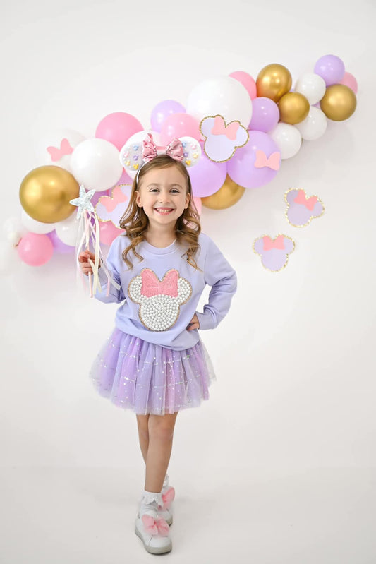 Magical mouse ears pearl bow headband