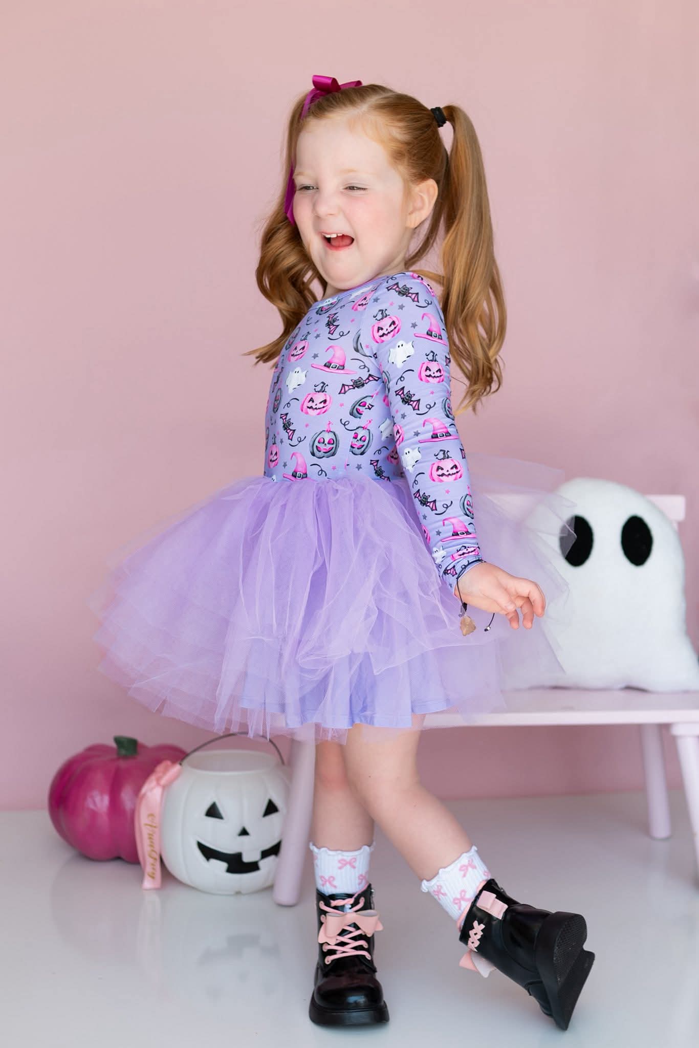 Pretty in punk bow combat boots