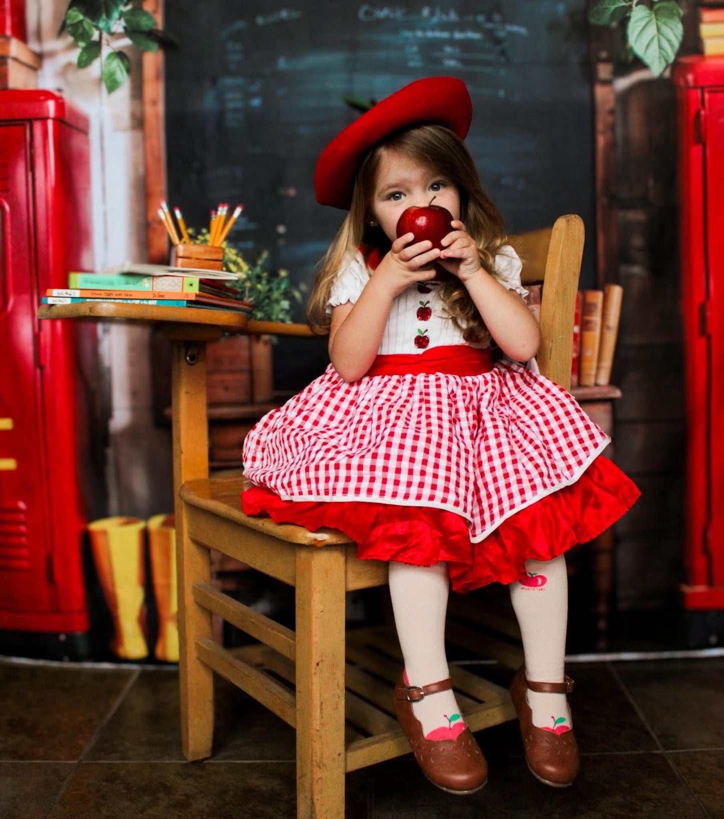 Apple Knee high Socks