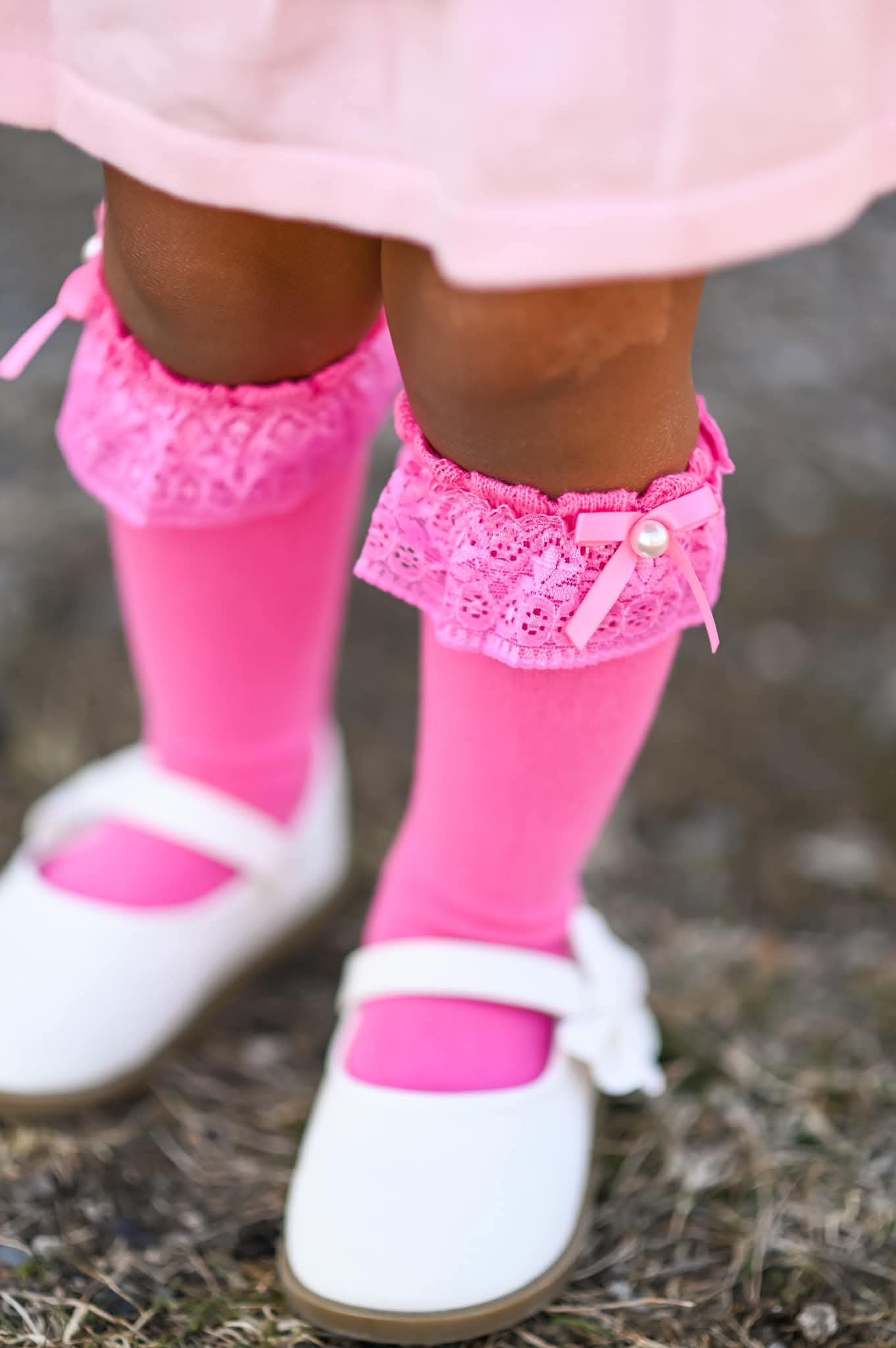 Pearl Ruffle Sock RTS