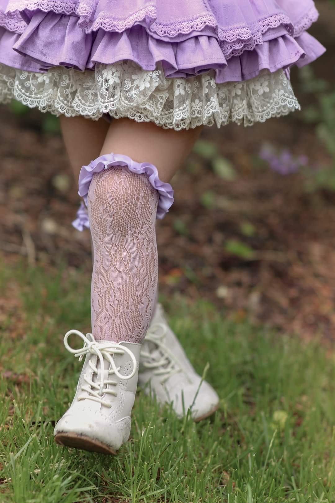 Ruffle Lace stockings