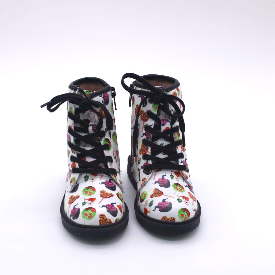 Halloween combat boots