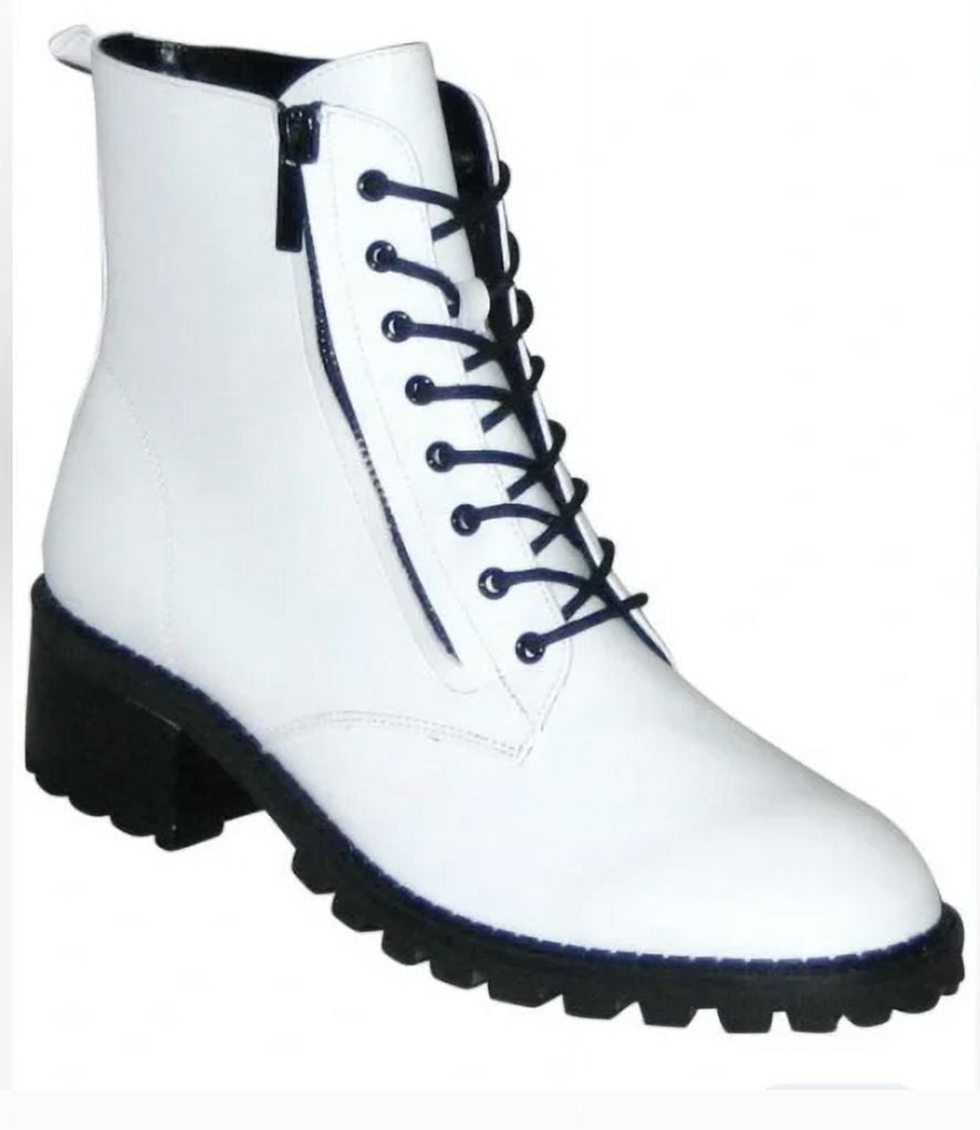 Halston Lois Bootie White Leather 9 M