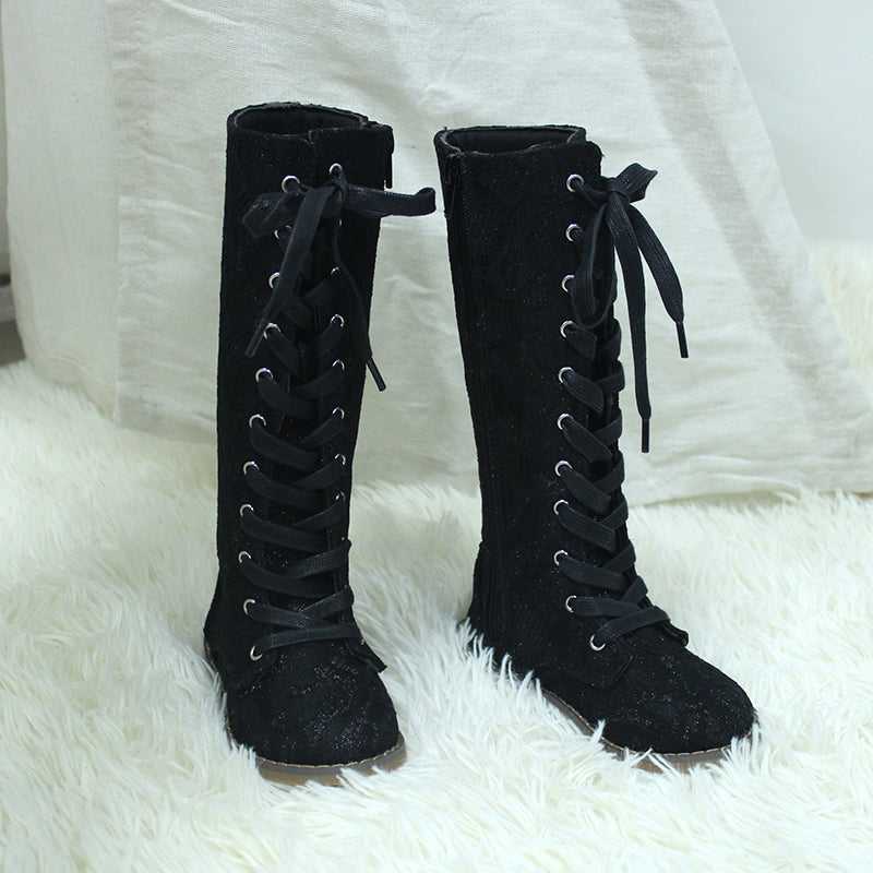 Tall Lace Boots