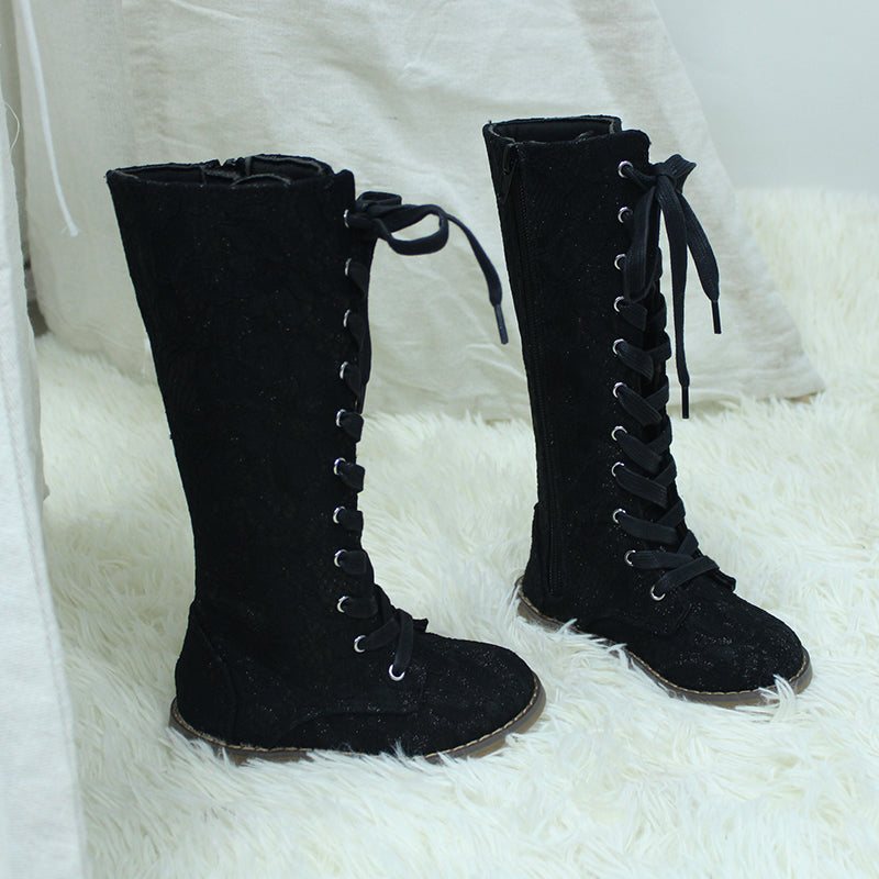 Tall Lace Boots