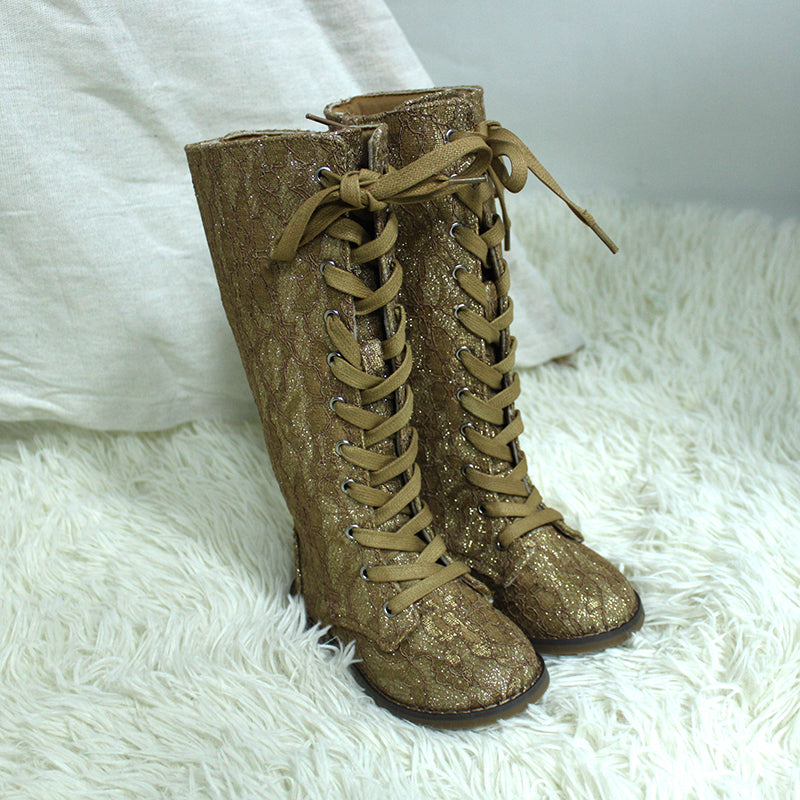 Tall Lace Boots