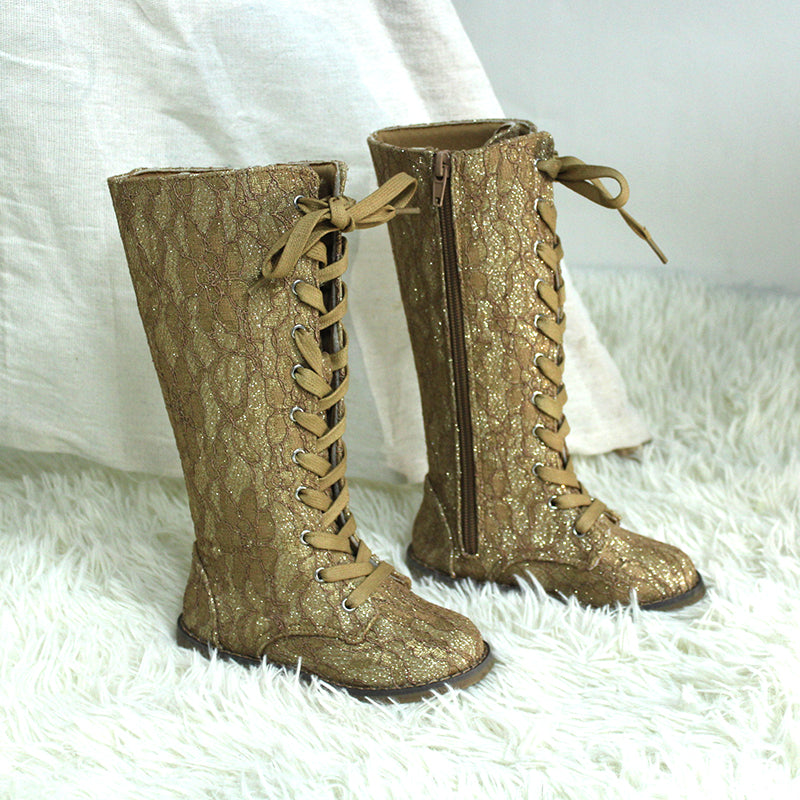 Tall Lace Boots