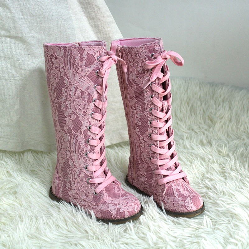 Tall Lace Boots